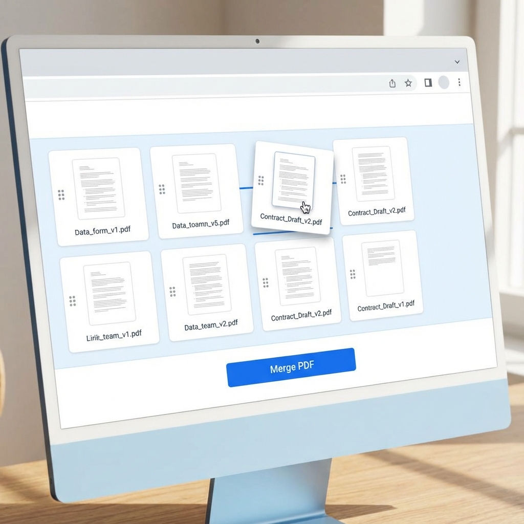 Reordering PDF files